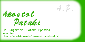 apostol pataki business card